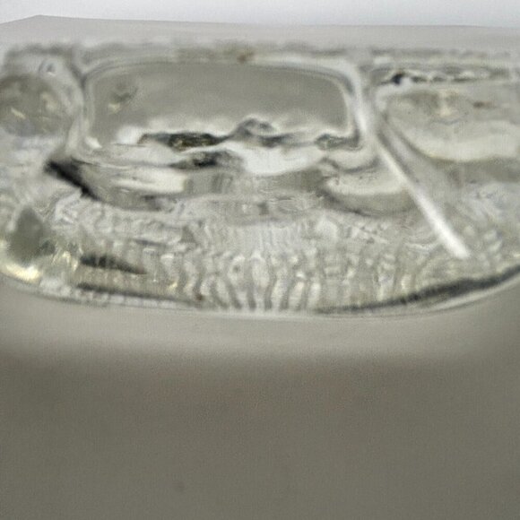 Crystal Owl Swedish Konst Glashyttan Urshult Clear Paperweight - Picture 7 of 10